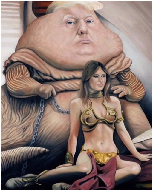 Donald The Hutt and Slave Melania