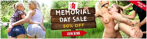 memorial day sale banner for kink.com