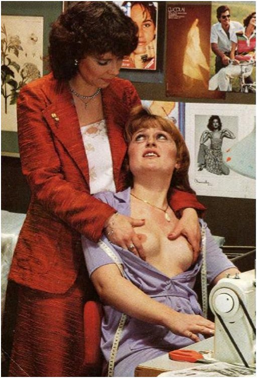 shoulder rub leads to popping the tits out