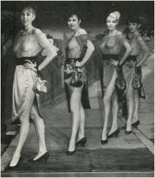 a better view of some of the semi naked chorus girls