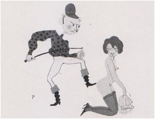 riding crop punishment for a half-naked woman