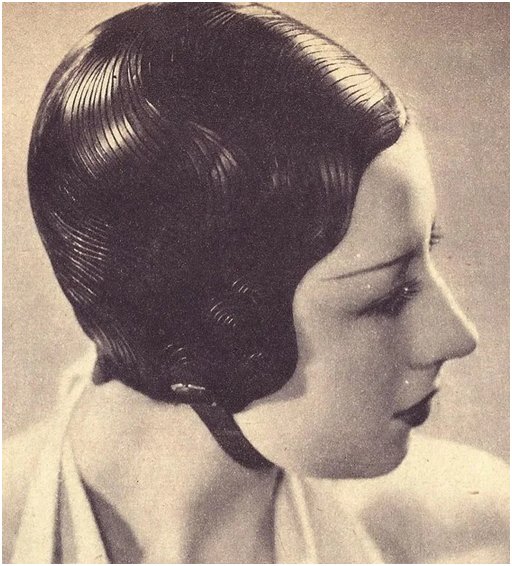 black rubber swimming cap with molded-in hair
