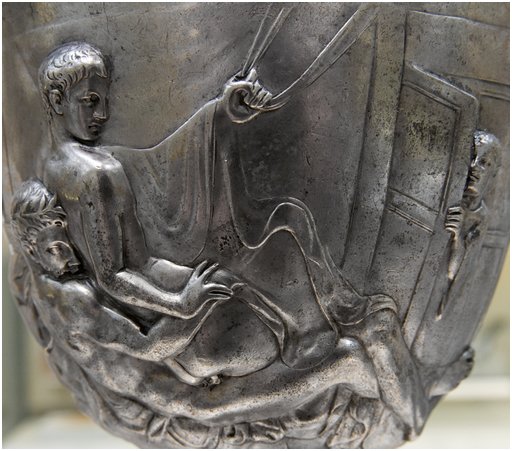 detail from the Warren cup