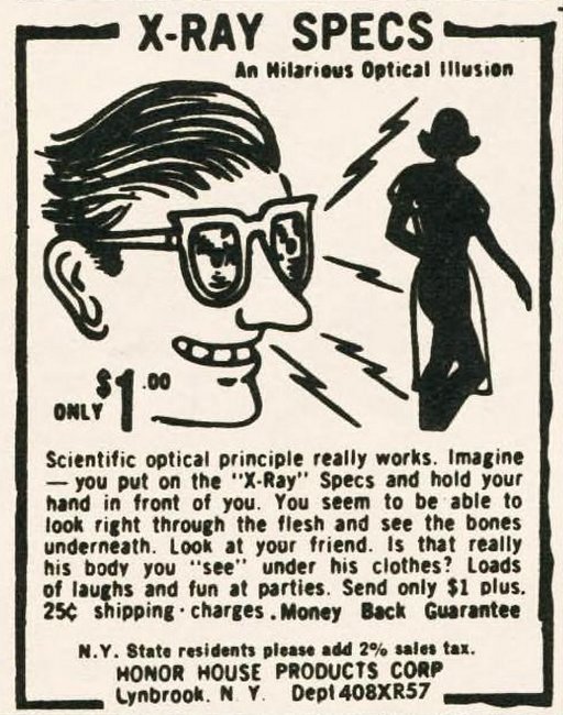 x-ray specs advertisement